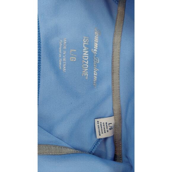 Tommy Bahama Men's Tidal Stripe Pullover Sweatshirt 1/2 Zip Blue ST225025 Sz L - Picture 3 of 7